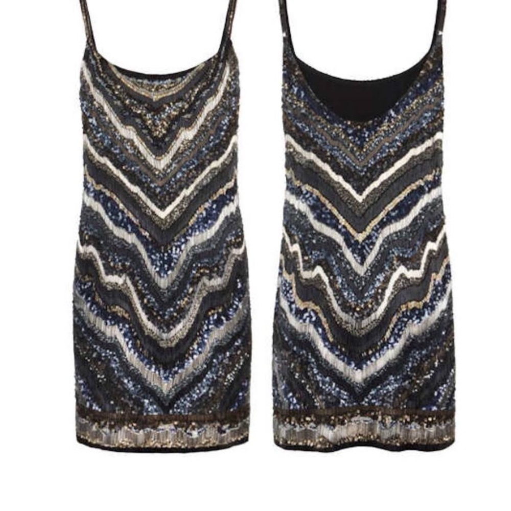 All Saints Sequin Mini Dress